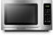 BLACK+DECKER EM036AB14 Digital Microwave Oven with Turntable Push-Button Door,Child Safety Lock,1000W,1.4 cu.ft,Stainless Steel