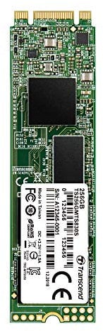 Transcend SSD interno da 256 GB MTS830S M.2 2280 SATA III 6 Gb/s, memoria 3D TLC NAND con cache DRAM TS256GMTS830S
