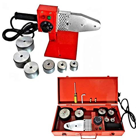 FAST WORLD SHOPPING ® Saldatore Polifusore Tubi 800W Stazione Saldante Salda Polipropilene 6 Matrici