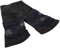 Kunst und Magie Damen Samt Armstulpen Stulpen Handwärmer Handschuhe mit Spitze, Farbe:Black/Schwarz