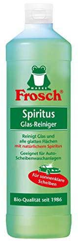 Frosch Spiritus Glas Reiniger, Glasreiniger für streifenfreien Glanz, 1er Pack (1 x 1000 ml)