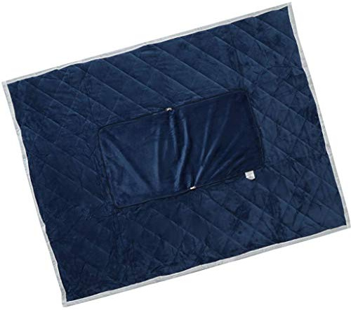 Backbayia 2 in 1 Sofakissen Zierkissen Decke Kissen Verwandlungskissen Wohndecke für Zuhause, Büro, Stuhl, Bett, Sofa (Saphir)