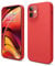 elago Liquid Silicone Case Designed for iPhone 12 Mini (5.4), Premium Silicone, Full Body Protection : 3 Layer Shockproof Cover Case (Red)