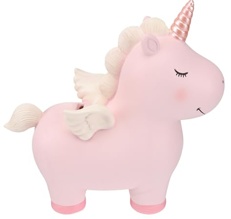 HEALLILY Unicorn Piggy Bank für Mädchen, Jungen, Einhorn, Money Banks, Kinder, Bank, Unicorn, Money Saving Box, Practical Geschenk, Harz, Piggy Bank Home Decor