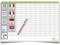 DIN B1 Jahreskalender 100 x 70 cm – abwischbarer immerwährender Wandplaner für alle Jahre – mit Marker – international: Englisch, Deutsch, Italienisch, Französisch – Kalenderoutlet
