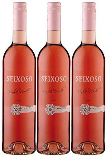 Quinta da Lixa Vinho Verde Seixoso Rosado Roséwein Wein halbtrocken Portugal I Visando Paket (3 x 0.75l)