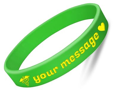 GSCSP Temeite Gummi-Armband - Umweltfreundliches Silikon, Modisches Design für Alle Altersgruppen, Personalisiertes Regenbogen