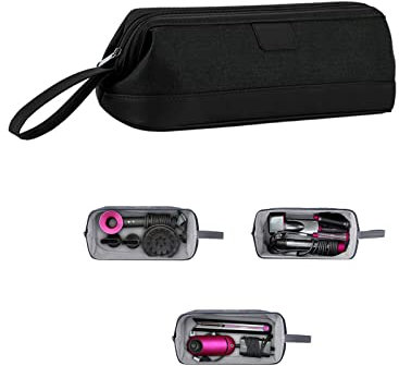Hosoncovy Custodia da viaggio Custodia protettiva per asciugacapelli Dyson Supersonic per Dyson Airwrap Styler per piastra per capelli Dyson (nero)