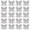 Suloli Silver Christmas Tree Bows - 20pc Set for Decorations