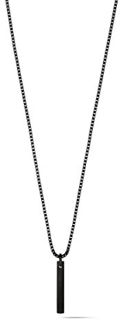 MVMT Halskette mit Anhänger für Herren Kollektion MONOLITH NECKLACE Schwarze Farbe - 28200086