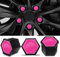 Biomar Labs 20x Radschrauben Radmuttern Felgenschloss Muttern Kappen Radmutternabdeckungen Radschraubenkappen Radmutterkappen Kunstsoff Abdeckungen Universal 19mm LC 40