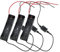 FMHXG 3.7V 18650 Battery Holder 3PCS Single Slot 18650 Battery Case Box with Extend Button Switch Wire Leads for Arduino Project Electronic Circuit, Battery Storage Box