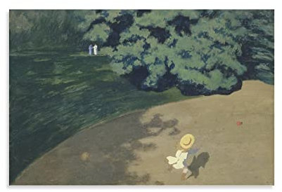 ZILIAN Painter Félix Vallotton Le Ballon Poster Zimmer Ästhetischer Wandteppich Druck Kunst Wandbild Polyester Wandteppiche Geschenke Moderne Schlafzimmer Dekor 40 x 60 cm