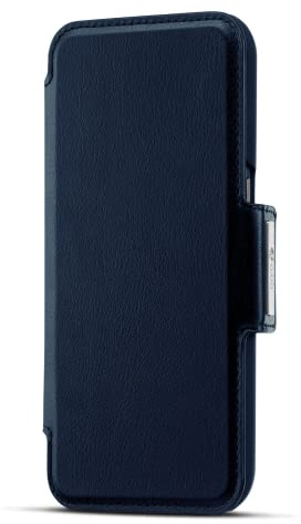 Doro - Étui-Portefeuille d'origine pour Smartphone 8100/8200/8220 - Protection Complète - Fonction Portefeuille - Bleu Nuit
