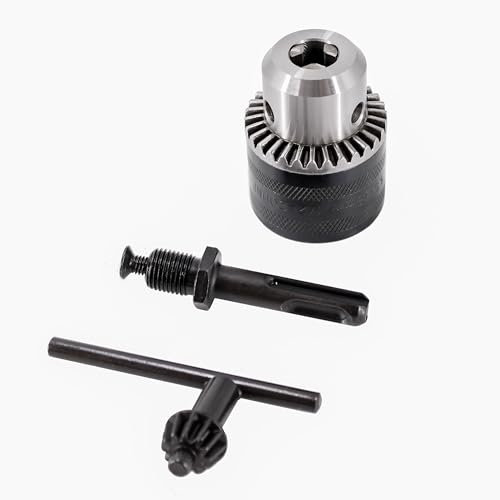HFS(R) 1.5-13mm Key Drill Chuck with SDS Plus Shank and 1/2 Square Socket Adapter
