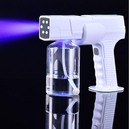Handheld Blue Light Nano Spray Gun, Nano Sprayer Spray Volume, USB Charging Blue Light Nanometer Spray Gun Handheld Hair Care Moisturizing Sprayer