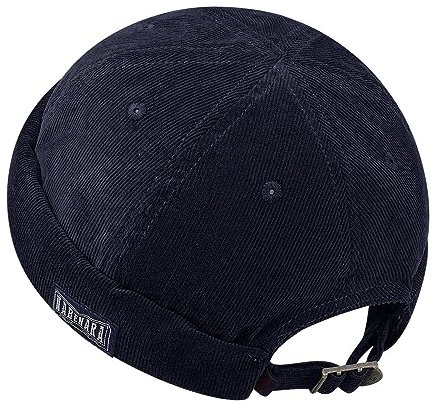 CLAPE Verstellbar Dockermütze Docker Hat Hut Baumwolle Seemannsmütze Herren Damen Cap Ohne Schirm Beanie Shädelkappe Bikercap