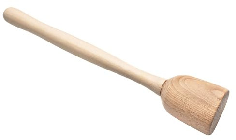 Chinchilla® Nachhaltiger Kartoffelstampfer aus Buchenholz | Braun, Ökologisch und Langlebig für Müheloses Stampfen von Kartoffeln und Gemüse | Ergonomisch für Komfort und Effizienz