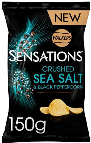 Walkers Sensations Salt & Black Peppercorn Crisps 150g