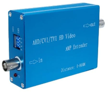 AMIUHOUN coassiale AHD/TVI/CVI/CVBS 1080P Amplificatore Video Estende per CCTV di Telecamere HD Trasmissione del Segnale 800M 1 PZ