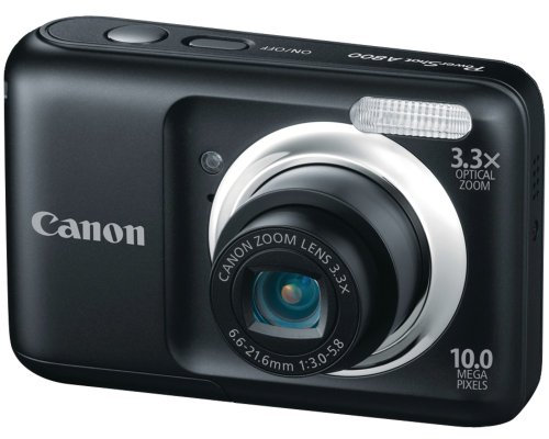 Canon PowerShot A800 10.0 MP Digital Still Camera with 3.3x Optical Zoom Black (Renewed)