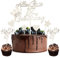 BURGEON Holz Torten Deko 18 Geburtstag, 7 Stück Tortendeko 18 Geburtstag Mann Frau Deko, Alles Gute zum Geburtstag 18 Jahre Kuchendeko, Happy 18th Birthday Cake Topper, Kuchen Topper für Mädchen Junge