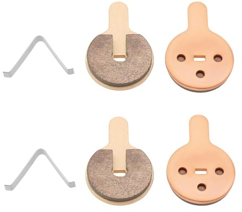 EMSea 2 Paar Sinterbremsbeläge Scooter-Scheibenbremsbeläge Kompatibel mit KUGOO G2 Pro Scooter Kompatibel mit Hitway H5 E Scooter 33,5 X 22,5 X 4 Mm