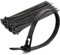 100 Pack of Releasable Cable Ties Black,150mm x 8mm,Durable, Recyclable Nylon Ties for Eco-Friendly Solutions(Black)