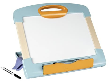 Smoby -Tisch-Maltafel Holz – Magnetische Schreib- und Zeichenfläche – Wasserlösliche Stifte und Aufbewahrungsfach – Kreatives Spielzeug – für Kinder ab 3 Jahren