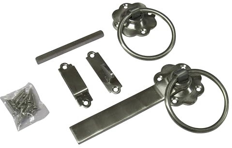 Garden Ring Gate Latch Stainless Steel 6 (Twisted Handle Door Catch Lock)