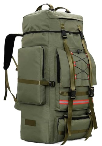 MDWZH Wanderrucksack Reiserucksack 130L Große Kapazität Camping Wandern Männer, Extra Überleben Rucksack Trekkingrucksack