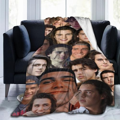 QapLWczK Charlie Gillespie Decke aus weichem und bequemem Woll-Fleece, Überwurf, Decken, Geschenk für Sofa, Büro, Auto, Camping, Yoga, Reisen, Heimdekoration, gemütlich, 50 x 40 cm