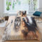 LIAOHENKAN Indianischer Krieger und Wolf Bettbezug Set 3D Gedruckter Bettwäschegarnitur Mädchen Junge Kinder Bettwäsche Weich Microfaser Und Kissenbezüge Reissverschluss 2 Teilig Single（135x200cm）