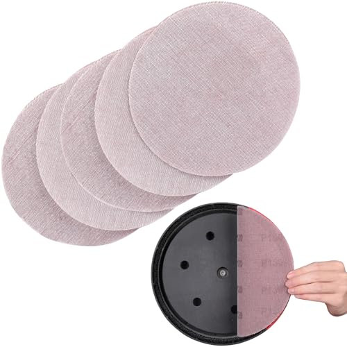 Sruhrak Treillis Feuilles Abrasive 225mm, 25 Pièces Papier a Poncer 150 Grains Abrasives Papier pour Ponceuses pour cloisons sèches