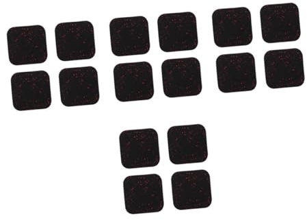 BESPORTBLE 16pcs Elasticity Rubber Exercise Mats Soundproofing Floor Pads for Home Gym Equipment Mounts