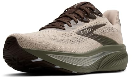 Brooks Men’s Ghost 17 Neutral Running Shoe, Chateau Gray/Brown/Olive, 9.5 UK