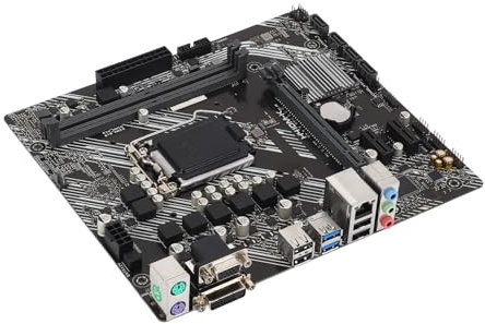 Prime H410M K Schede Madre da Gioco K, 2 Slot DDR4, PCI E 3.0, 1 X16 Slot, Realtek ALC887 Sound, Realtek RTL8111H Gigabit Ethernet, M ATX, LGA 1200, 4 III, Uscita HD Multimedia HD