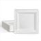 MAXI PRODUCTS - 100 Platos de Caña de Azúcar Desechable - 20 x 20 cm - Plato Vajilla - Plato Caña Azúcar Desechable - Platos para Catering, Eventos y Celebraciones - APTO ALIMENTARIO