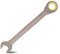 Meccion Combination Wrench 12mm Metric Open End Ratcheting Wrench - Industrial Grade Gear Spanner with Grey Nickle Plated