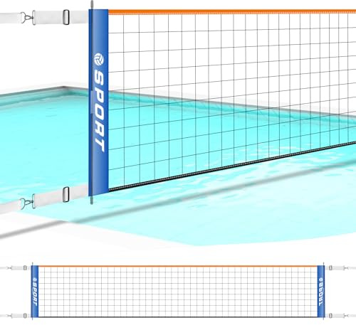 Furypiont Pool-Volleyballnetz für drinnen und draußen, verbesserte Wetterbeständigkeit, Volleyball-Netz-Ersatz (nur Netz)