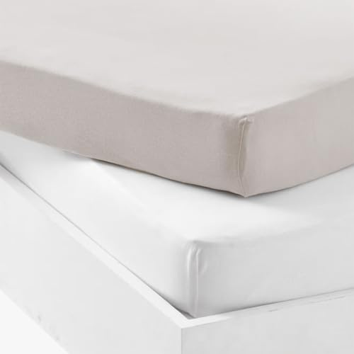 Mon PTIT Dodo Set of 1 PU Underlay + 1 Fitted Sheet White/Mouse 60 x 120 cm