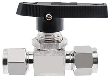 Edelstahl-Kugelhahn, weiblich, for Rohrleitungen und Rohrleitungen, 3 mm, 4 mm, 8 mm, 10 mm, for Öl, Wasser, Gas(3/8)