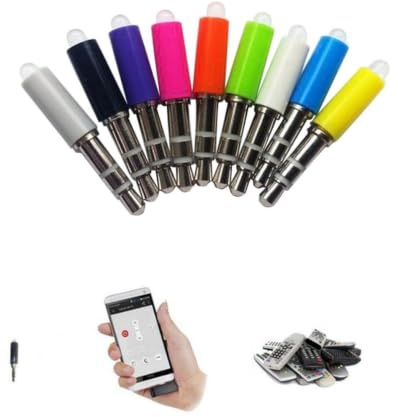 JEWEDECO Control Remoto IR para Aire Acondicionado y TV, Fácil de Usar, Plug and Play, Compatible con Teléfonos Inteligentes, Material de Metal y Plástico Color Aleatorio