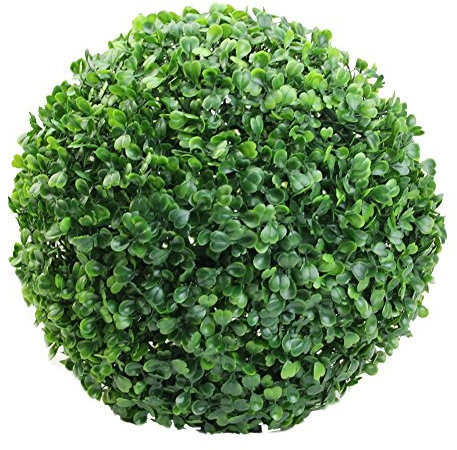 Gemini_Mall®, sfera di foglie verdi, bosso artificiale, 30 cm di diametro 30cm