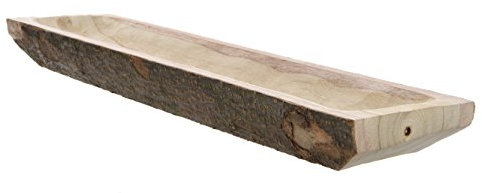 Kaemingk Deko Schale Platte aus Paulowniaholz 15 x 54 x 5 cm