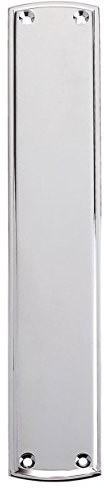 Simplistic Finger Plate - 64 x 382mm - Polished Chrome