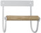 Laursen Ib Toilettenpapierhalter, Metall/Holz, Weiß (9143-11)