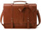 ECOSUSI Borsa Porta PC Donna 15,6 Pollici Borsa Lavoro in Pelle PU Grande Messenger Vintage Borsetta Ventiquattrore Cartella a Tracolla Scuola Business Ufficio, Caffè