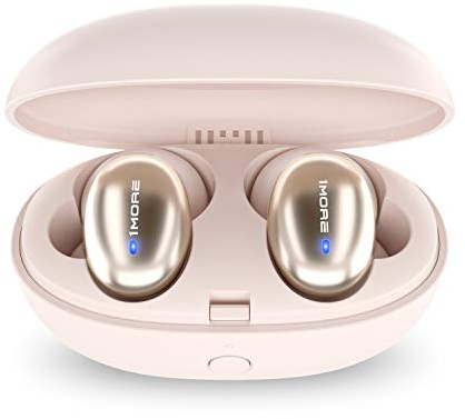 1MORE Ture Senza Fili Auricolari Bluetooth,Stereo in-Ear Senza Fili Cuffie con Microfoni e Supporto ENC,Perfetto per La Corsa,Telefonate, Goditi la Musica Etc,Gen2,Oro