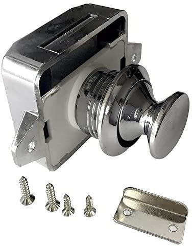 2019 Türknauf für Wohnwagen, Boot, Schränke, Schubladen, Schubladen, Wohnmobil, Möbelgriff, #13 (Perlnickel), silber